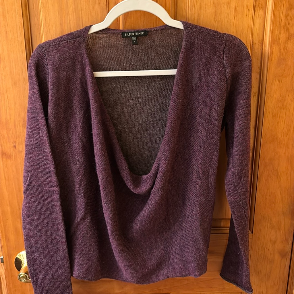 Gorgeous Eileen Fisher Purple Heather Sweater In Size S.